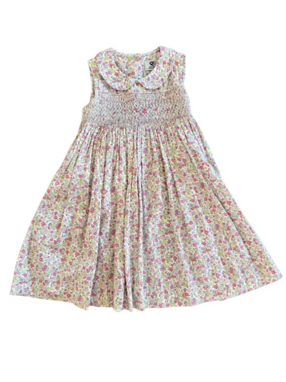 🌸 Question Everything Lizzie Hand Smocked Floral Dress 2-3Y